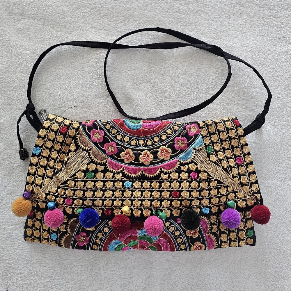 Multicolor Embroidered Women's Bag